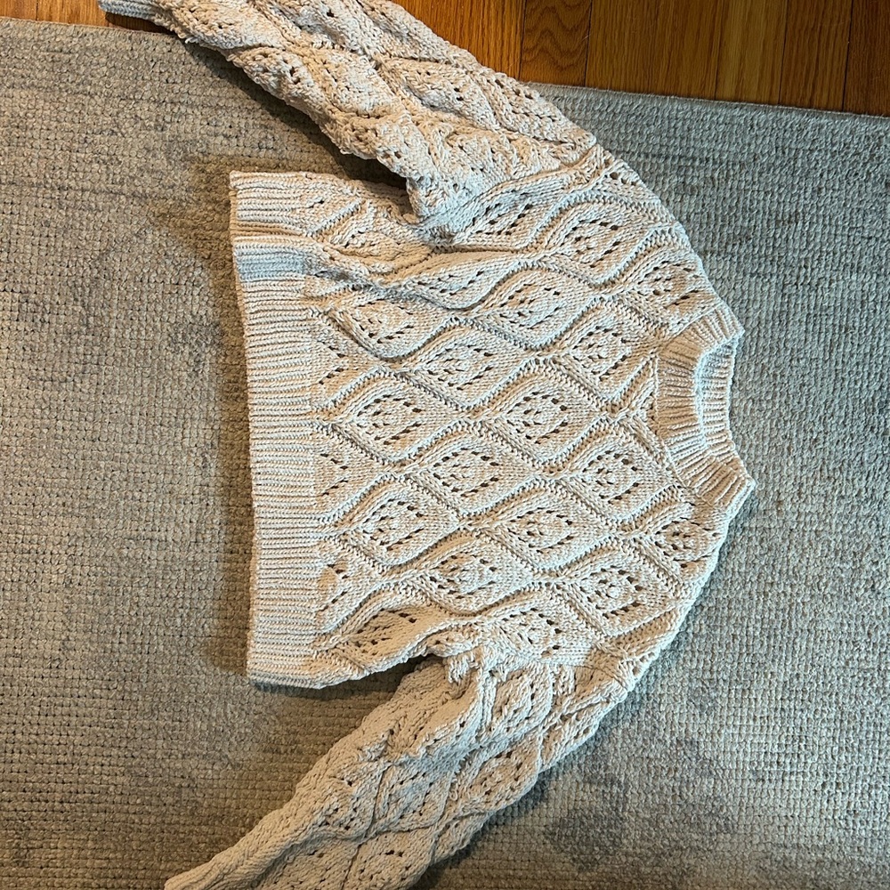 Cable Knit Sweater in Cream